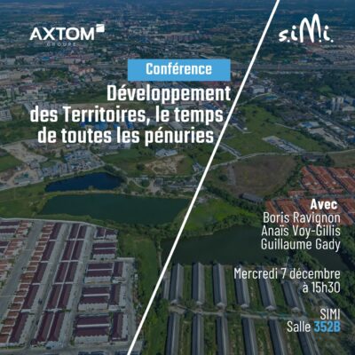 Conférence SIMI 2022 : Développement des territoires, le temps de toutes les pénuries