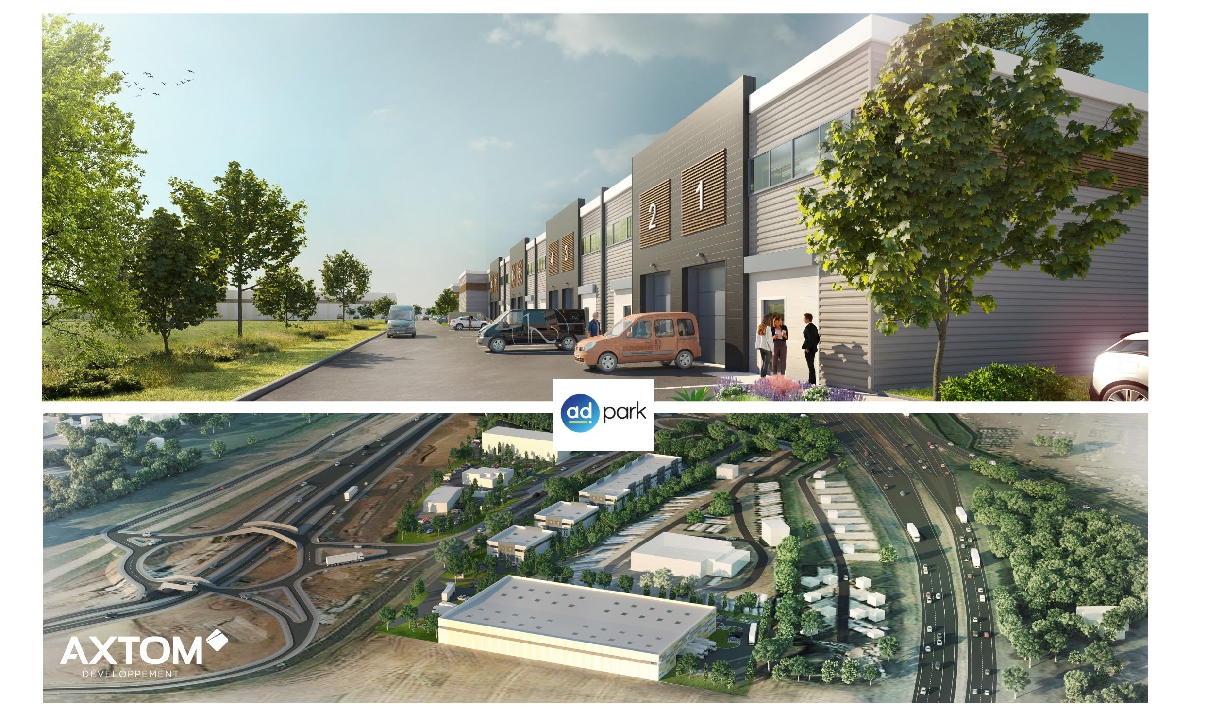 AXTOM DÉVELOPPEMENT développe une opération de promotion de 15 000 m² de bâtiments clés-en-main à Plaisir (78)
