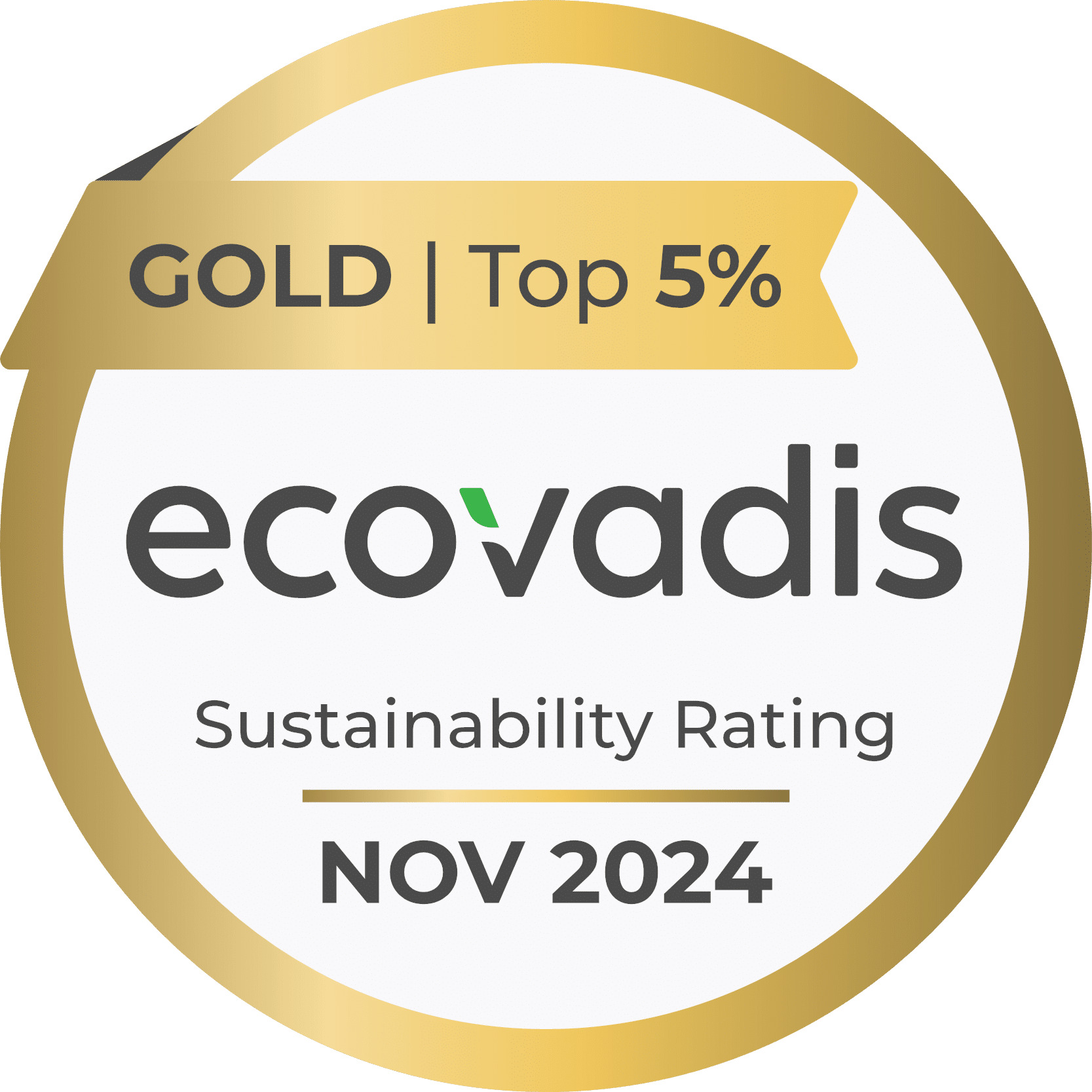 Ecovadis 2024 : la médaille d'or pour Axtom