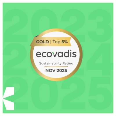 Axtom conserve sa médaille Gold EcoVadis en 2025 avec un score de 80/100