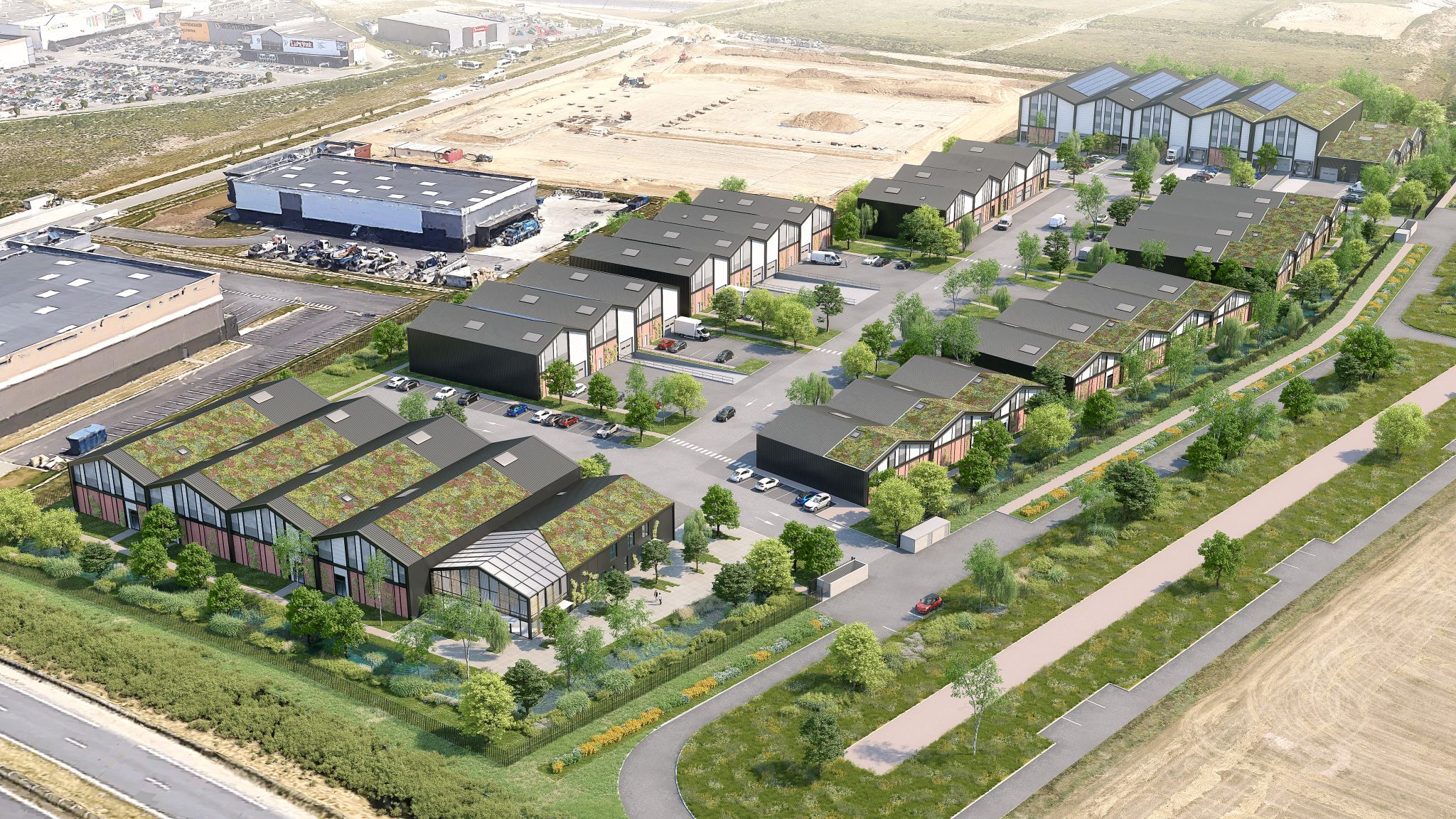 Immobilier d’activités : un projet durable au Plessis-Pâté signé Axess